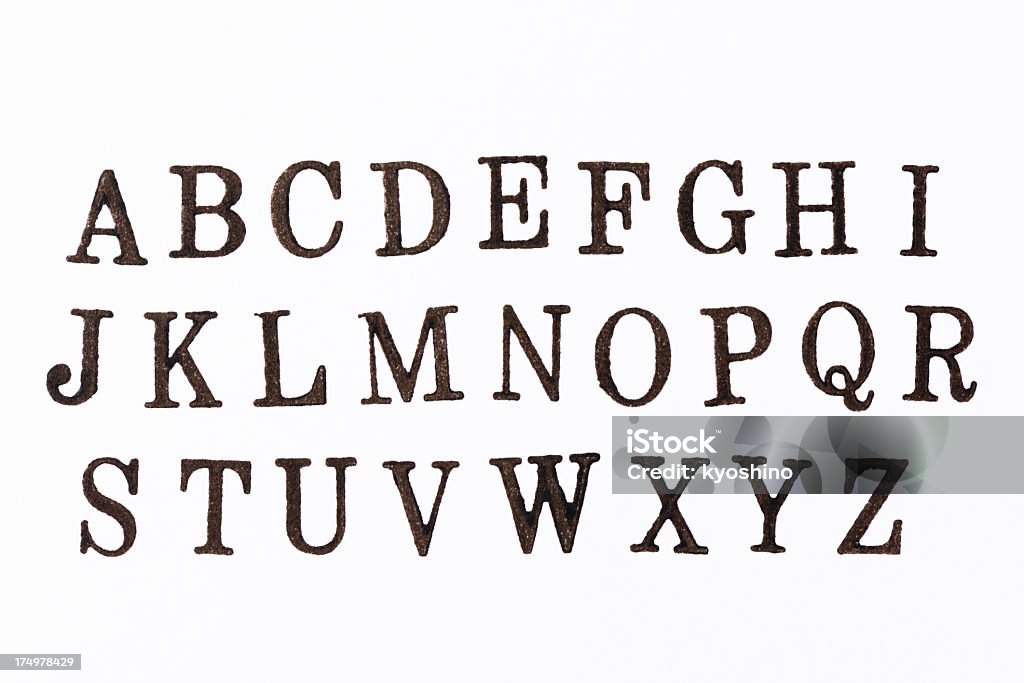 ABC-스탬프 알파벳 - 로열티 프리 컴퓨터 글자 스톡 사진