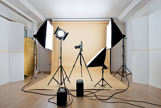 фото студия - film studio photo shoot flash camera flash стоковые фото и изображения