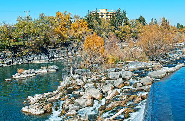 istock Hotel on Snake River in Idaho Falls ID 174979132