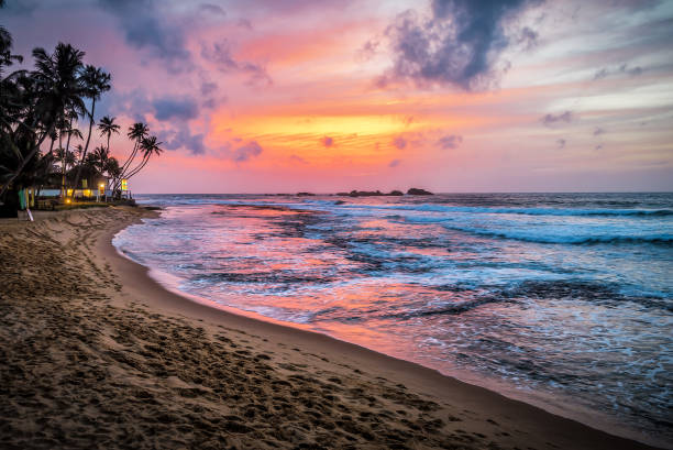 istock Tropical Sri Lanka beach at sunset 1749791923