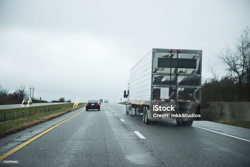 Bad Weather on the Interstate Bad weather on the highway Business Travel Stock Photo