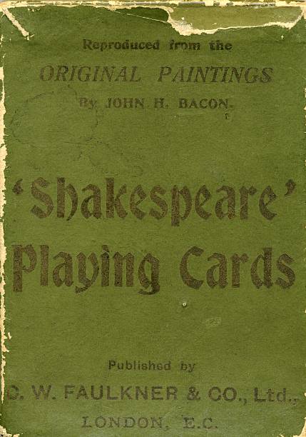istock Green outer case for Dondorf 1895 Shakespeare antique playing cards 174979659