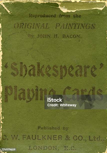 Green Outer Case For Dondorf 1895 Shakespeare Antique Playing Cards Stock Photo - Download Image Now