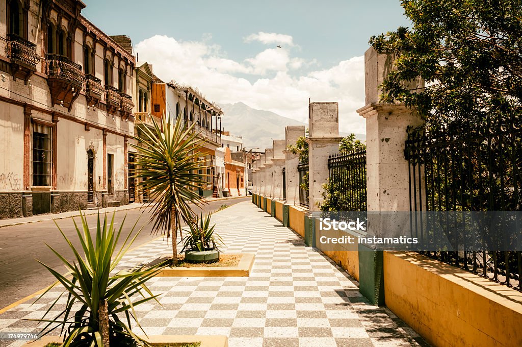 Peru-kleine Straße in Arequipa - Lizenzfrei Arequipa - Peru Stock-Foto