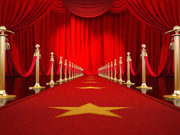 Photo of Red carpet to the stage