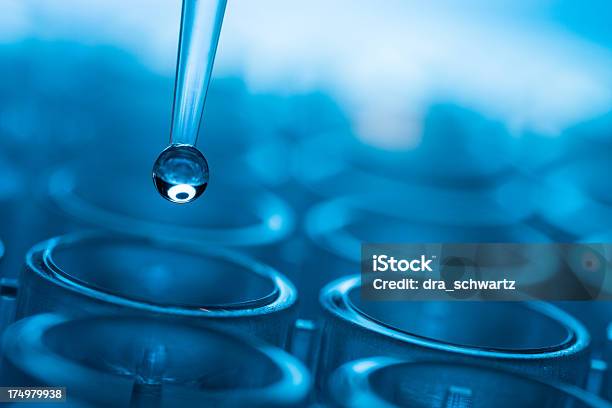 Vector Illustration Of Biomedical Test Stock Photo - Download Image Now - Laboratory, Abstract, Water