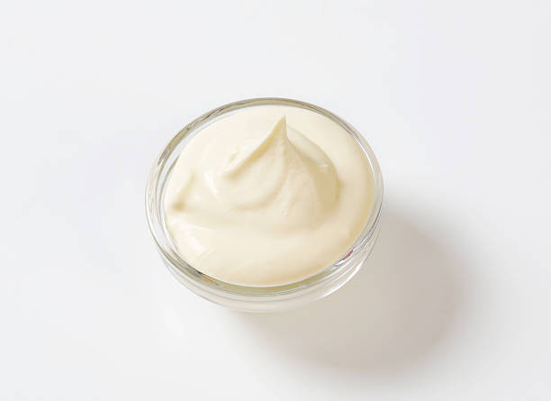 istock Cream cheese in a glass bowl 174980280