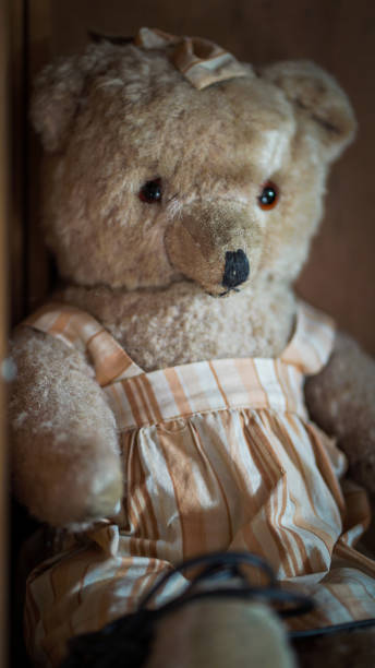 istock old play toy, brown bear 1749807157
