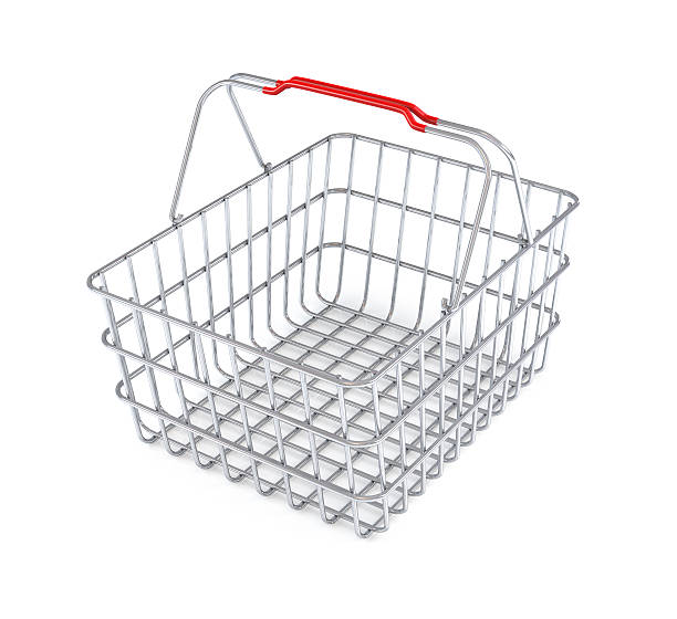 istock Metal Shopping Basket 174980759