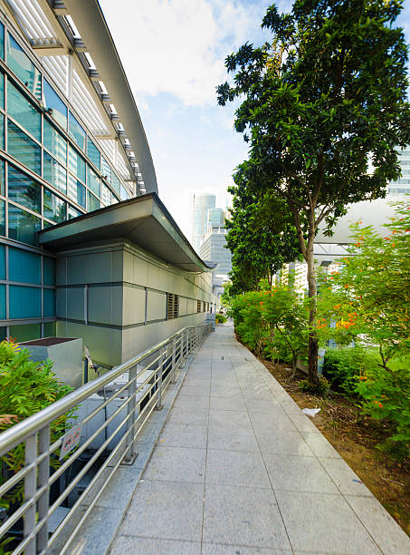 High rise buildings with urban landscape