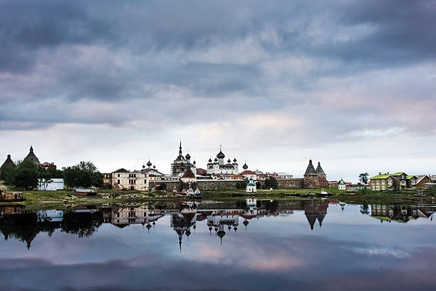 istock Monastery on cloudy day. Solovetsky Islands. White Sea. Russia 174981323
