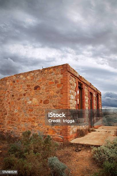 Storm Over Ruined House At Silverton Australia Stock Photo - Download Image Now - Abandoned, Absence, Architecture