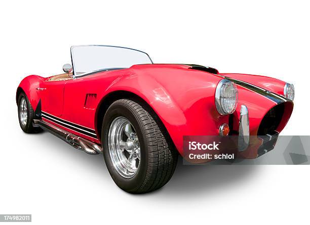 Red Cobra Roadster Stockfoto und mehr Bilder von Freisteller – Neutraler Hintergrund - Freisteller – Neutraler Hintergrund, 1964, Cabrio