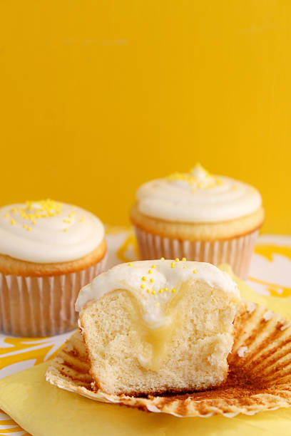 Lemon Cupcakes stock photo
