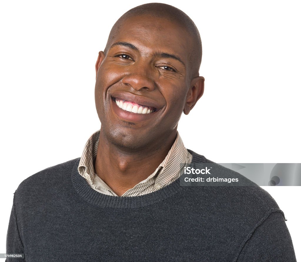 Retrato de hombre joven feliz sonriente - Foto de stock de 20 a 29 años libre de derechos