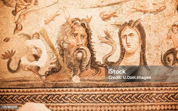 Oceanos I Tethys Starożytny Mosaic - zdjęcia stockowe i więcej obrazów Archeologia - Archeologia, Bogini, Dorosły