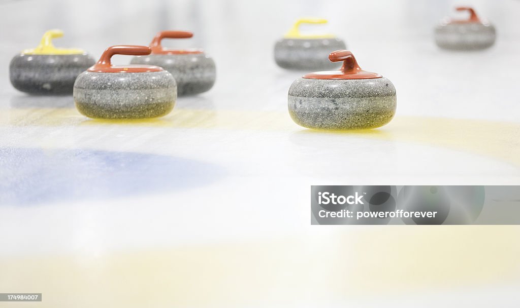 Pedra de Curling - Royalty-free Centro da casa Foto de stock