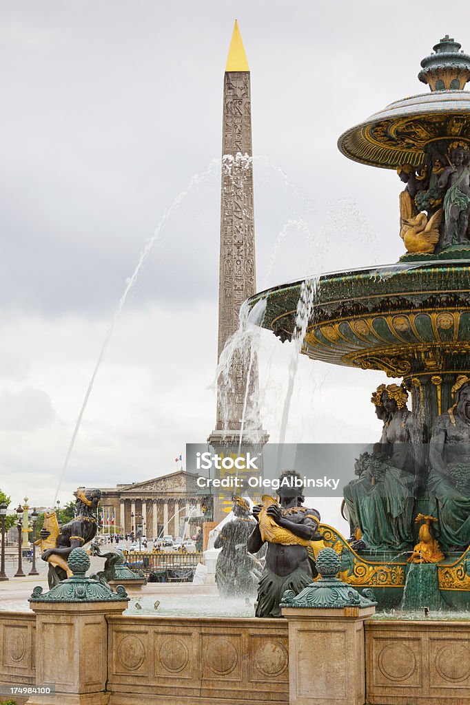 Plaza de la concordia, París. - Foto de stock de Agua libre de derechos