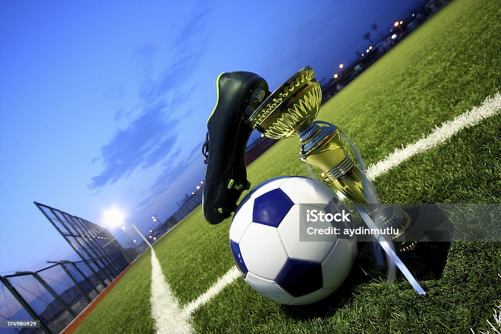 Campo de fútbol - Foto de stock de Fútbol libre de derechos