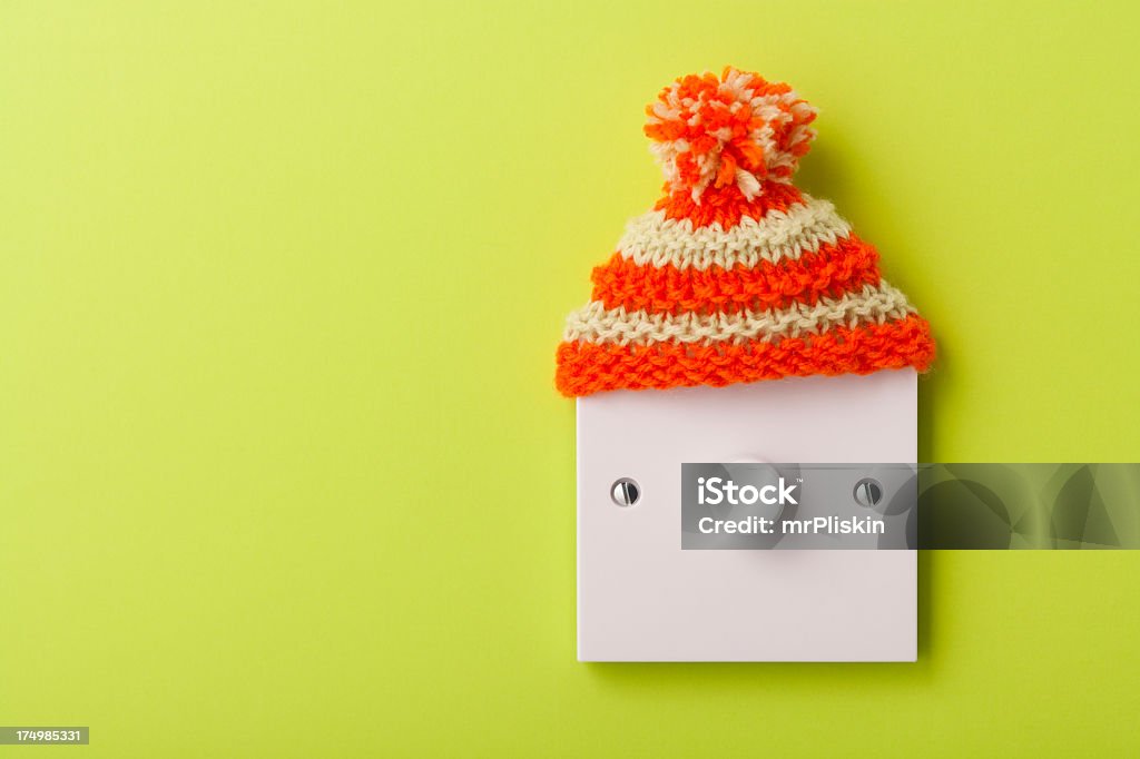 Sombrero lanudo Interruptor de luz de las lentes - Foto de stock de Casa libre de derechos