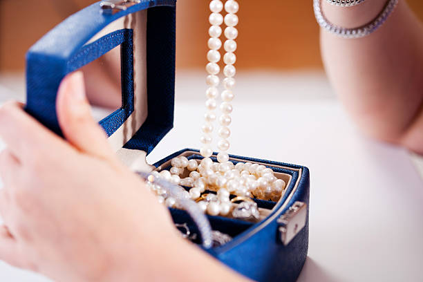 istock Jewelry Box with White Pearls 174985970
