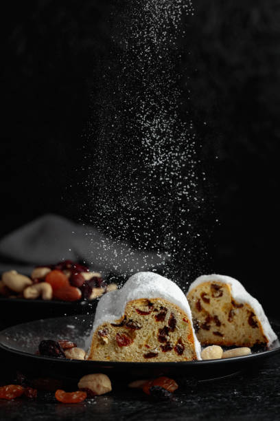 istock Traditional fruit cake for Christmas with raisins and nuts. 1749861905