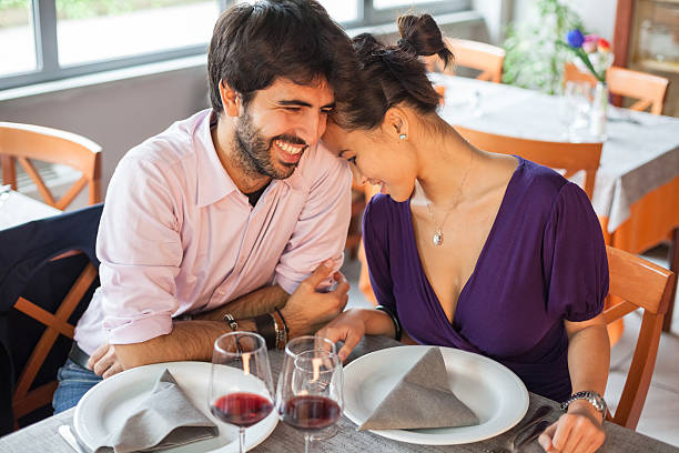 istock Happy couple at restaurant 174986212