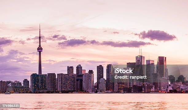 Toronto Cityscape At Sunset Stock Photo - Download Image Now - Architecture, Beauty, Building Exterior