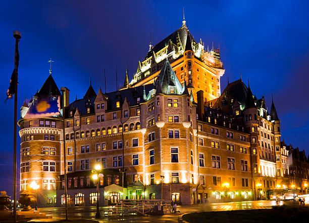 istock Chateau Frontenac Hotel at night in Quebec City, Canada 174986623