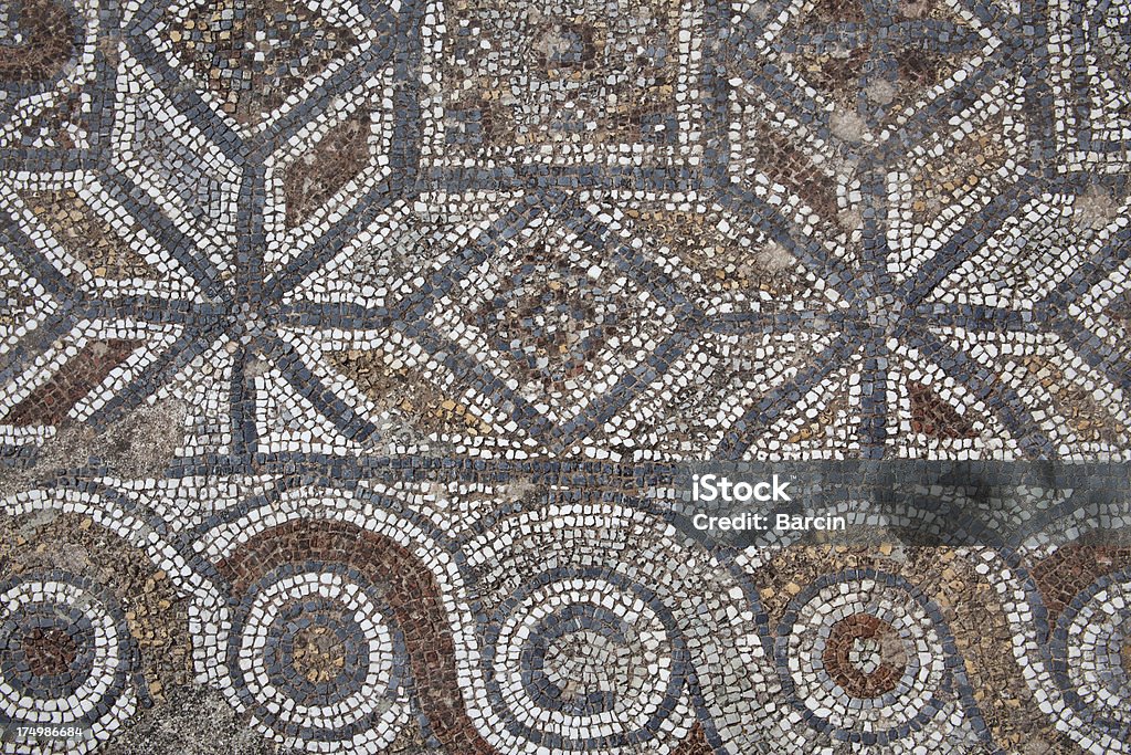 Chão de mosaico romana antiga - Foto de stock de Romano royalty-free