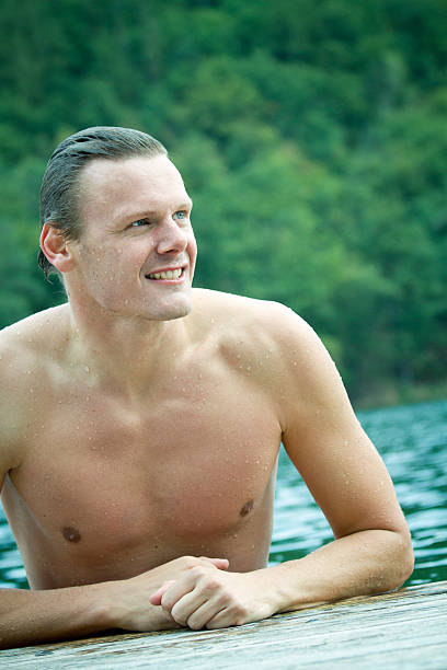 istock Portrait of attractive swimmer 174987024