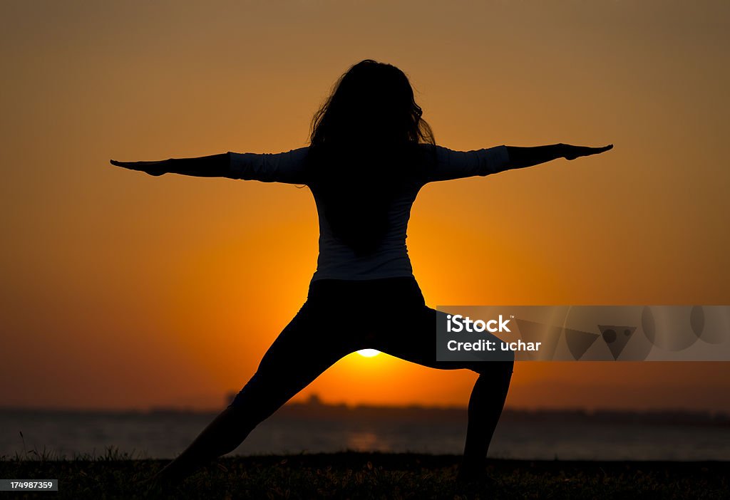 Yoga Sunsire - Royalty-free Adulto Foto de stock