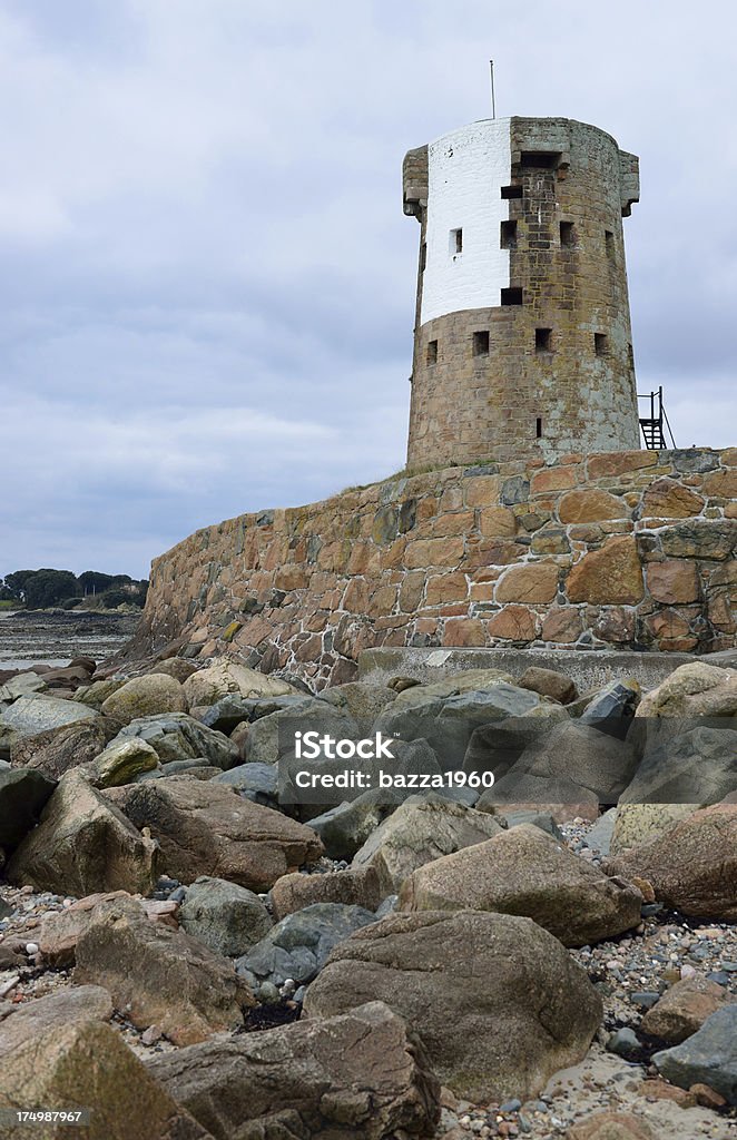 Jersey Round Tower. "Jersey Round Tower at Le Hocq, St. Clement Jersey Channel Islands. Please see:" British Culture Stock Photo