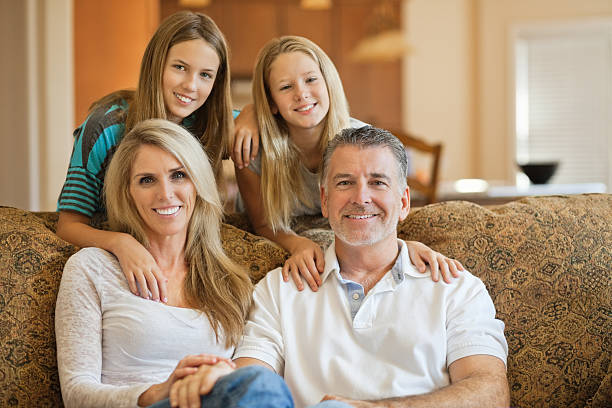 istock Family Portrait at home 174988075