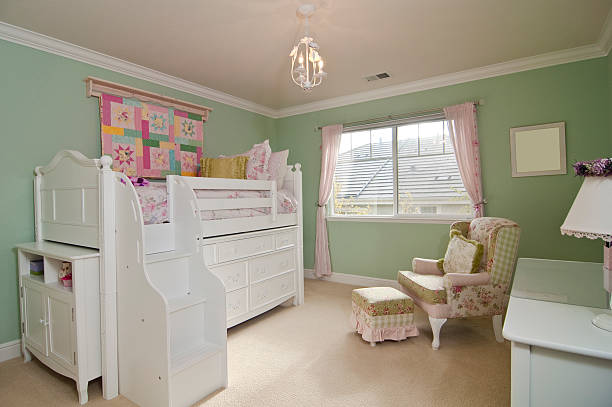 istock Little Girl's Bedroom with Bunk Bed 174988262
