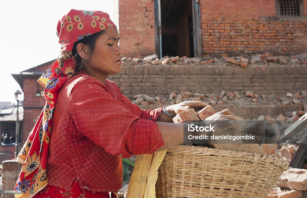 Le népalais femme travail - Photo de Adulte libre de droits