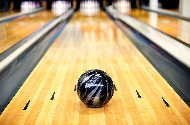 istock Ten pin Bowling ball and lane 174989822