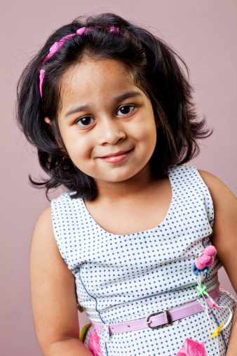 Portrait Of Cheerful Indian Baby Girl Stock Photo - Download Image Now -  2-3 Years, Asia, Asian Culture - iStock