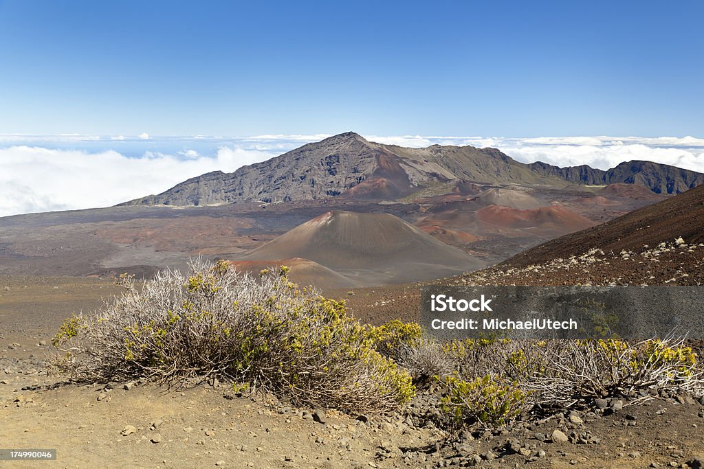 Cratère d'Haleakala Maui - Photo de Bleu libre de droits