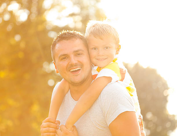 istock Father and son outdoor portrait 174990726