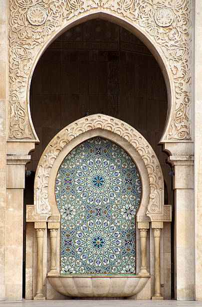 istock Fountain in front of Hassan II Mosque 174990810