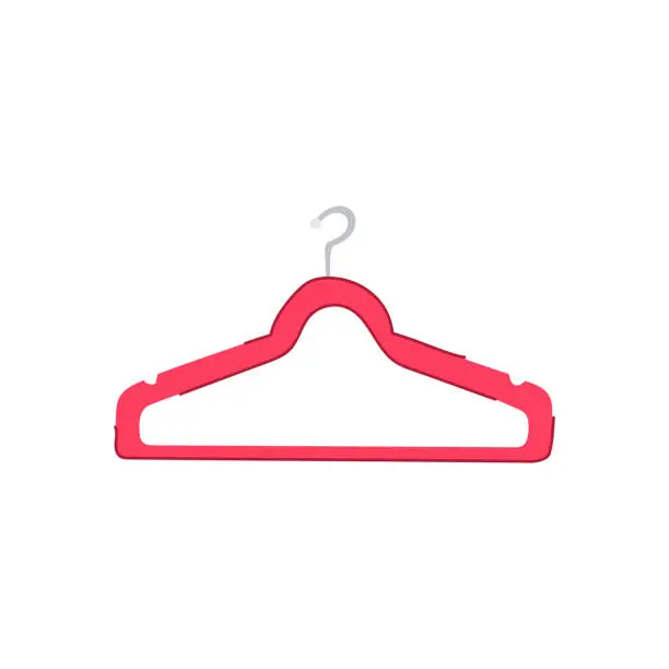 Vector illustration of shirt hanger clothes cartoon vector illustration