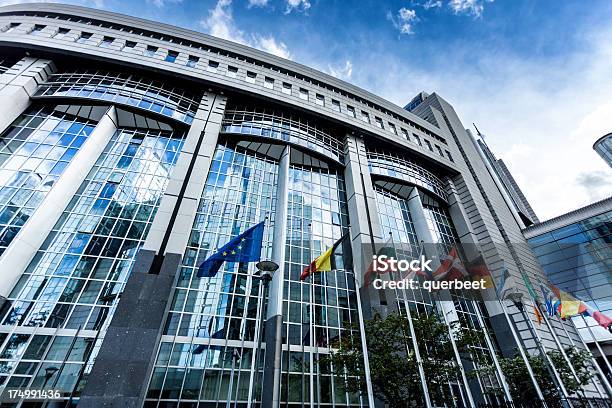 European Parliament In Brussels Stock Photo - Download Image Now - European Parliament, Brussels-Capital Region, European Union