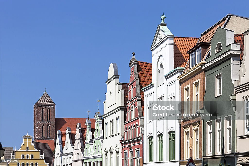 Gables en Wismar - Foto de stock de Wismar libre de derechos