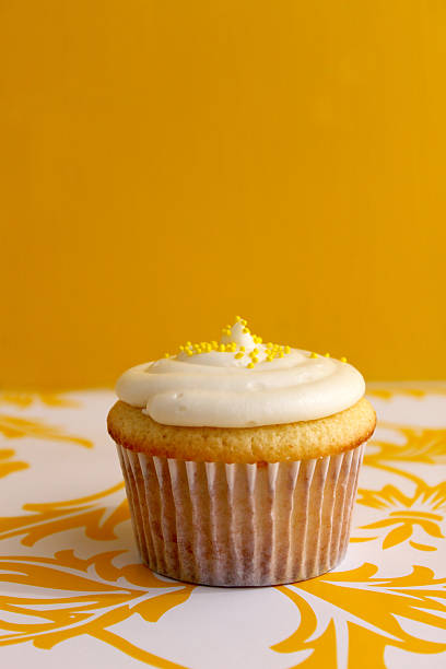 Lemon Cupcake stock photo