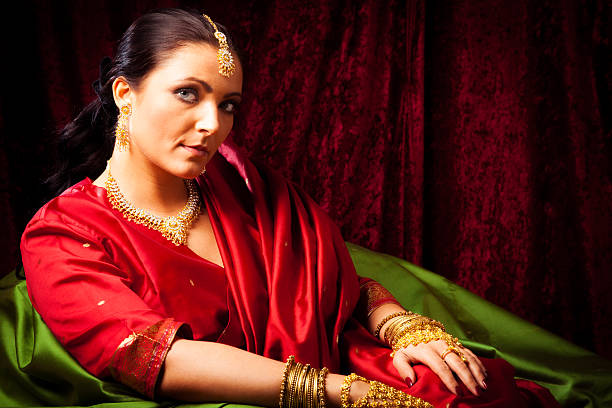 istock young woman wearing bollywood-style sari 174992812