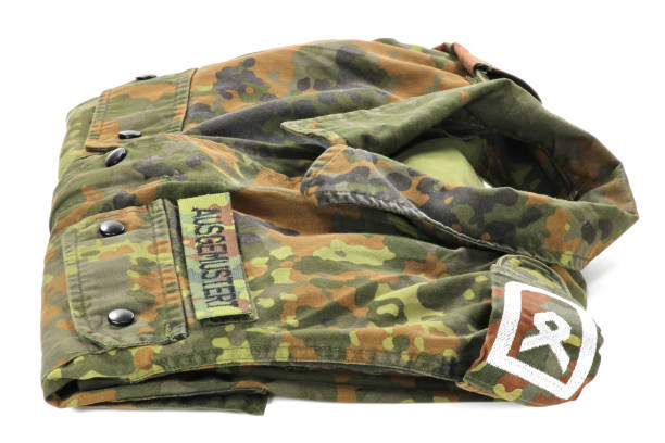 istock German camouflage uniform jacket patched AUSGEMUSTERT 1749928572