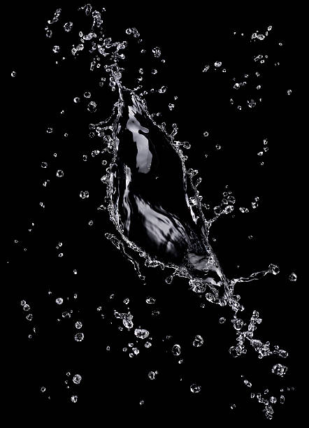 Cтоковое фото Water всплеск на черном