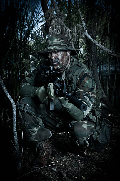 istock Camoflagued Soldier 174993979