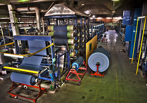 istock Denim Textile Industry - Finishing Jeans Machine 174994469